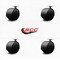 Service Caster 2-3/8'' Floor Safe Black Hooded Twin Wheel Caster Top Plate , 4PK SCC-TP02S60D-NYU-FB-4 - alternate 4